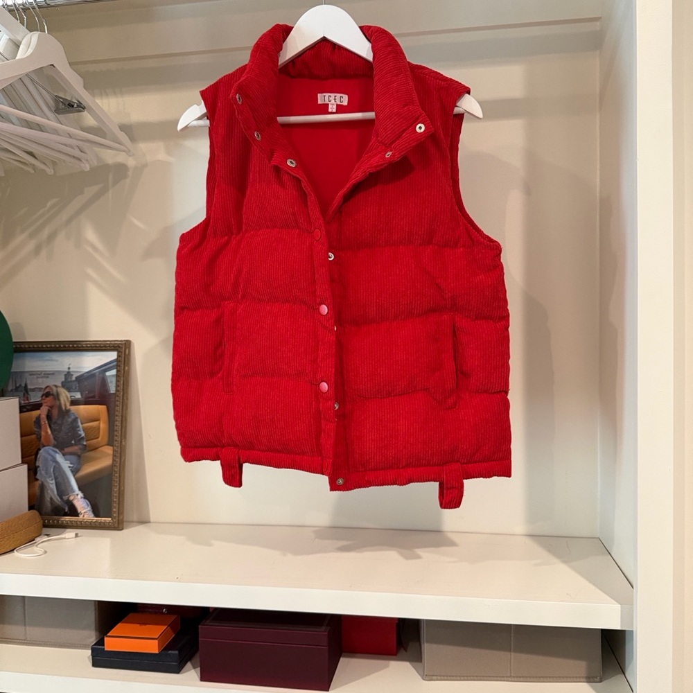 TCEC Vibrant Red Puffer Vest